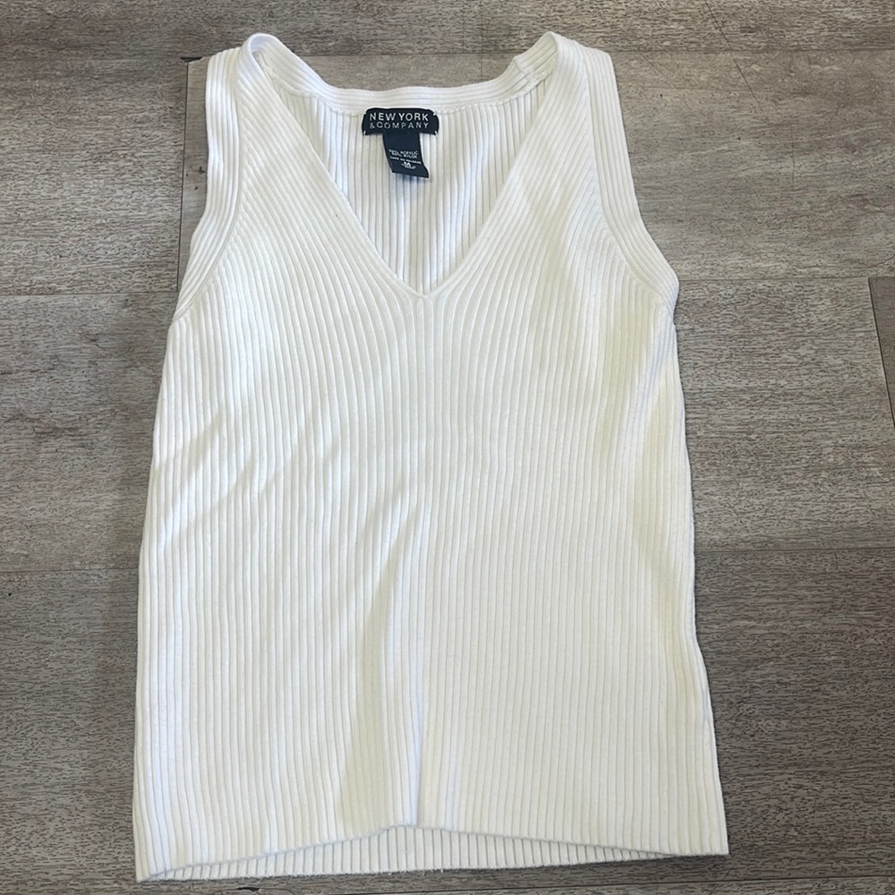 New York & Company Ribbed Tank Top